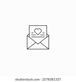 love letter icon for your project