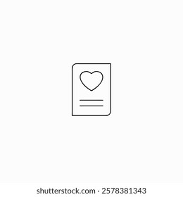 love letter icon for your project