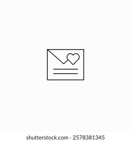 love letter icon for your project