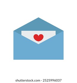 Carta de amor ilustrada en Vector sobre fondo