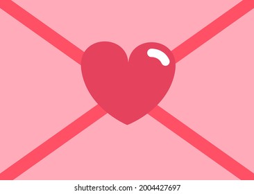 Love letter, illustration, vector on a white background.