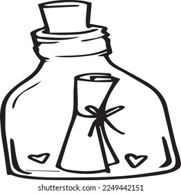carta de amor en blanco y negro de arranque
