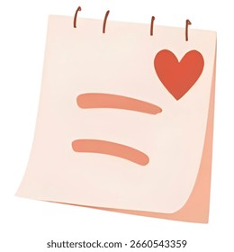 Carta de amor en un cuaderno