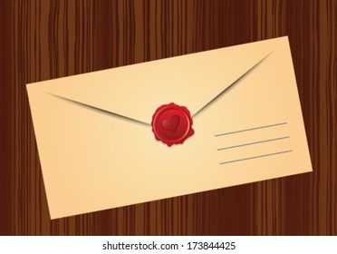 love letter on the table