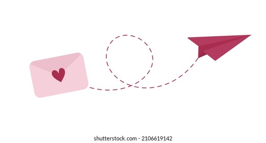 6,793 Paper Plane Love Images, Stock Photos & Vectors | Shutterstock