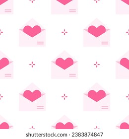 Liebe Buchstaben nahtlose Muster Hintergrund.