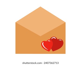 Love letter for valentine day decoration