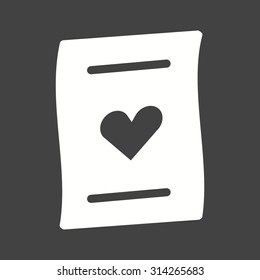 Love, letter, valentine icon vector image. Can also be used for wedding. Suitable for use on web apps, mobile apps and print media.