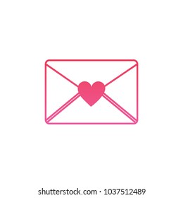 love letter valentines day icon image 