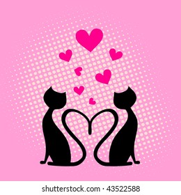 Love letter. Vector background
