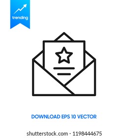 love letter vector icon