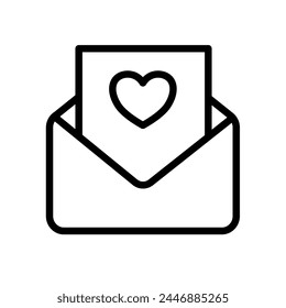 love letter - vector icon	