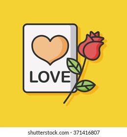 love letter vector icon