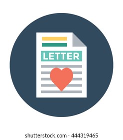 Love Letter Vector Icon