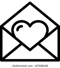 Love Letter Vector Icon