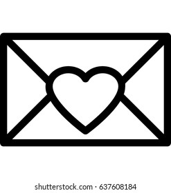 Love Letter Vector Icon