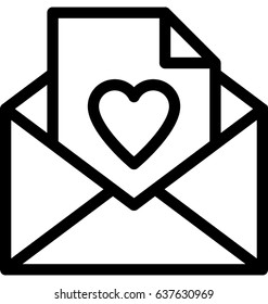 Love Letter Vector Icon