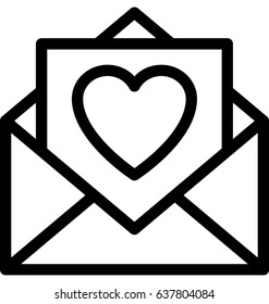 Love Letter Vector Icon