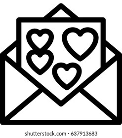 Love Letter Vector Icon