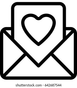 Love Letter Vector Icon