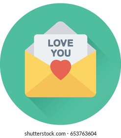 Love Letter Vector Icon