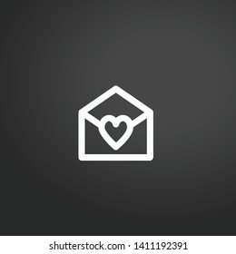 Love Letter vector icon. Love Letter concept stroke symbol design. Thin graphic elements vector illustration, outline pattern for your web site design, logo, UI. EPS 10.