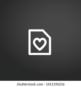 Love Letter vector icon. Love Letter concept stroke symbol design. Thin graphic elements vector illustration, outline pattern for your web site design, logo, UI. EPS 10.