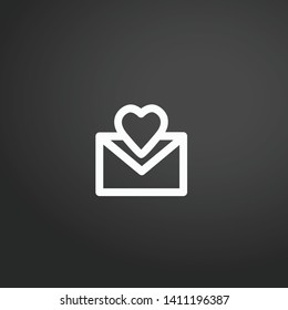 Love Letter vector icon. Love Letter concept stroke symbol design. Thin graphic elements vector illustration, outline pattern for your web site design, logo, UI. EPS 10.