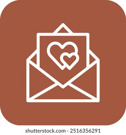 Love Letter Vector Icon Design Illustration