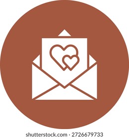 Love Letter Vector Icon Design Illustration