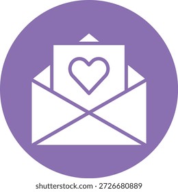 Love Letter Vector Icon Design Illustration