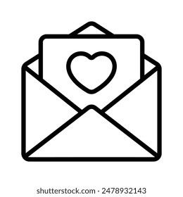 Love letter vector icon in editable style up for premium use
