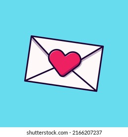 Love letter vector icon isolated object