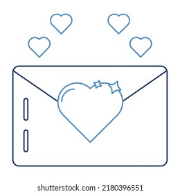 Love Letter Vector icon which is suitable for commercial work and easily modify or edit it

