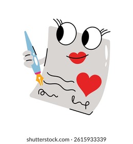 Love letter vector Sticker. Eps 10 file