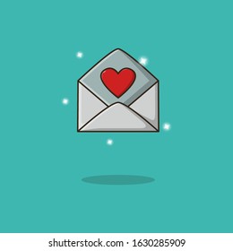 Love Letter Vector for Valentine
