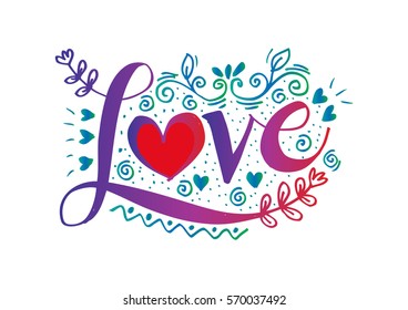 Love lettering