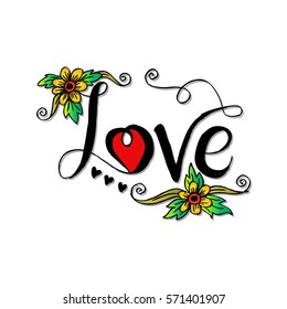 Love lettering