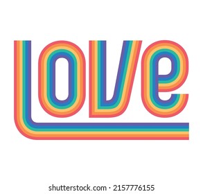love lettering illustration over white