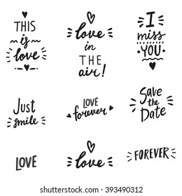 Love lettering prints