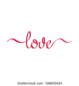 Love lettering vector illustration