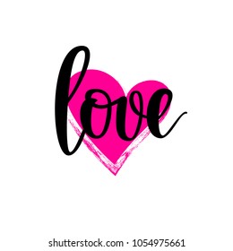 Love Lettering Vector Motivational Inspirational Quote Stock Vector ...