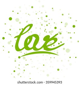 Love lettering word