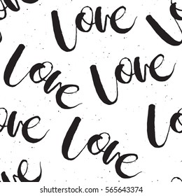 love lettering word pattern