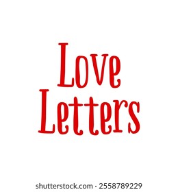 The Love Letters design beautifully captures the essence of romance and heartfelt communication.