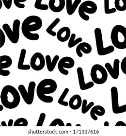 Love letters. Seamless pattern.