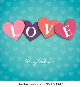 Love letters Valentine design