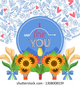 Love lettring vector lovely calligraphy lovable sign sketch iloveyou on Valentines day beloved card illustration backdrop set of love decor typography background banner