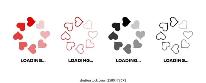 The love level loading. Loading badge