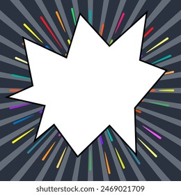 El amor es amor. Fondo de estilo LGBT con rayos. Ilustración vectorial en color arco iris para pegatina, tarjeta de felicitación, póster, parche, camiseta, pin.